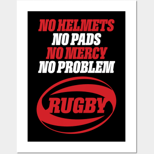 Rugby - No Helments Posters and Art